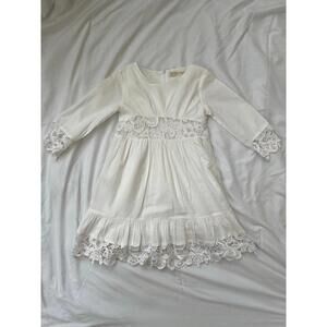 Zara girls size 6/7 white dress